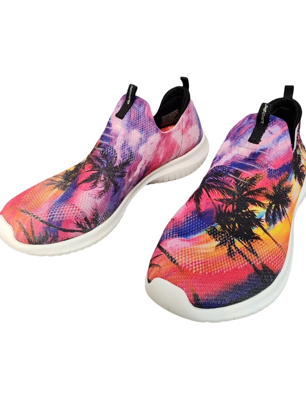 🌴 SKECHERS RARE Women's Air Cooled Memory Foam Slip-On Palm Love Sneakers Sz 10 - Picture 4 of 7